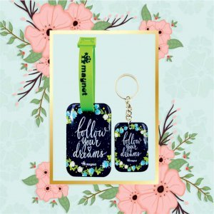 Follow your dreams Keychain Bag Tag Combo