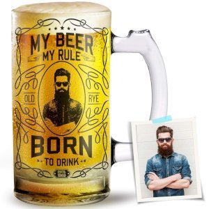 My Beer My Rule Personalized Beer Mug