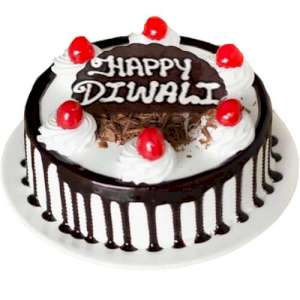 Black Forest Diwali Cake