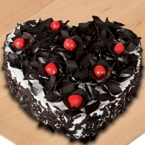 Heart Shape Royal Black Forest Cake