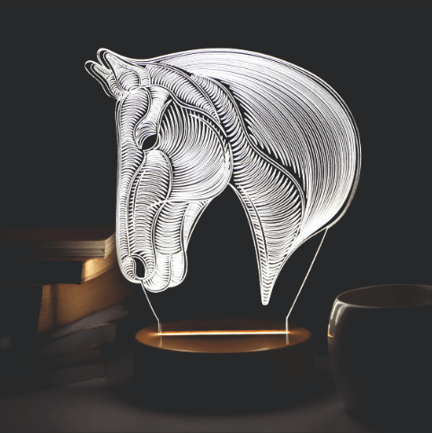 HORSE 3D LED Acrylic Lamp