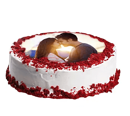 Red Velvet Photo Cake