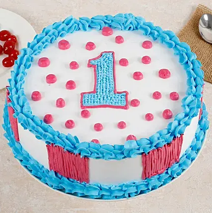 1st Bday Vanilla Cake