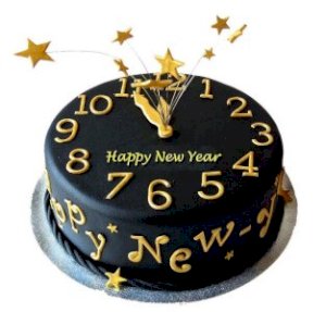 New Year Clock Cake