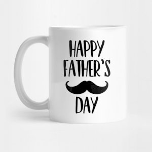 Happy Fathers Day Moustaches Mug