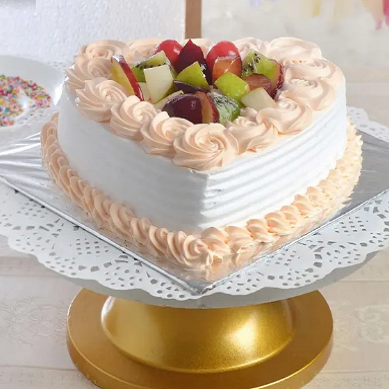 Heart Shape Mixed Fruit Cake