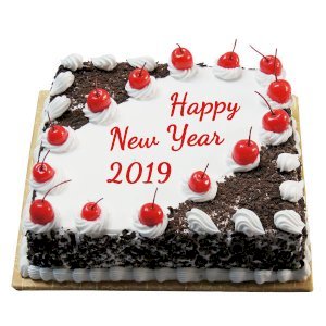 New Year Blackforest Cake