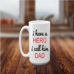 My Hero My Dad Mug