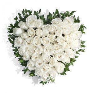 White Rose Heart
