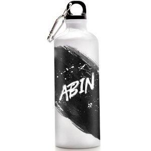 Personalized Name Sipper Bottle Black