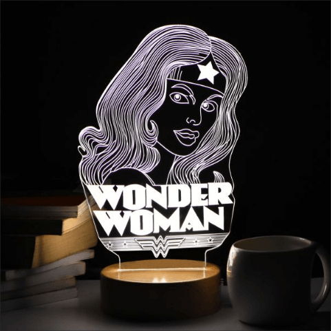 WONDER WOMEN 3D LED Acrylic Lamp