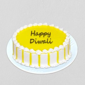 Pineapple Diwali Cake