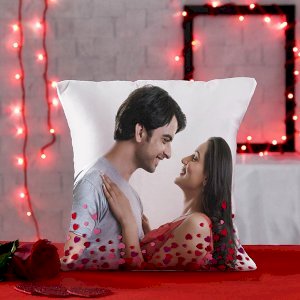 Cute Hearts Personalized Cushion