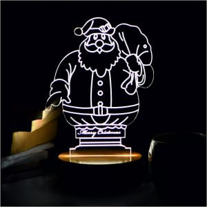 Santa 3D LED Acrylic Lamp