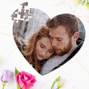 Custom Heart Shape Photo Puzzles