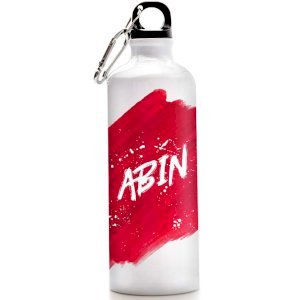 Personalized Name Sipper Bottle Red