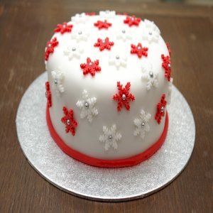 Snow Flakes Cake
