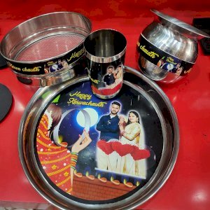 Karwa Chauth Personalized Thali Set