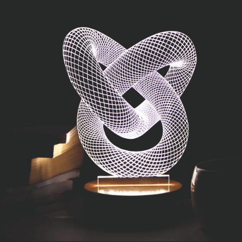 KNOT 3D LED Acrylic Lamp