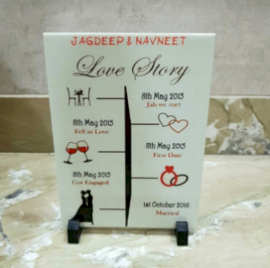 Personalised Love Story Timeline