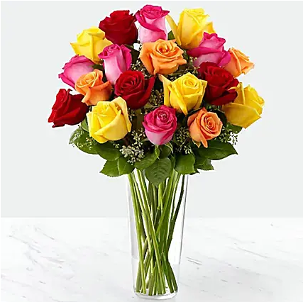 Mix Roses Vase