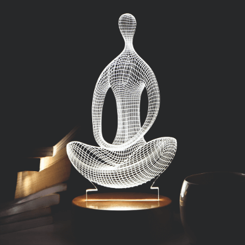 MEDITATION 3D LED Acrylic Lamp