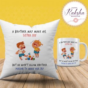 Brothers Love Cushion Mug Combo