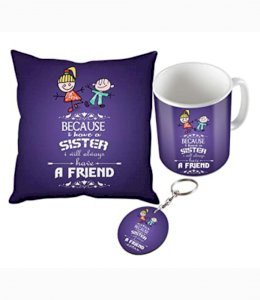 I Have a Sis Cushion Mug n Key Chain Combo