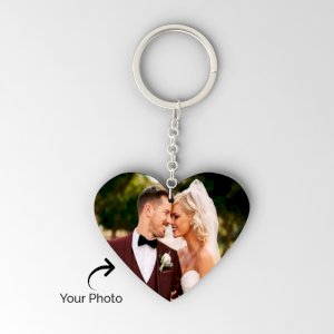 Customized Heart Shape Keychain