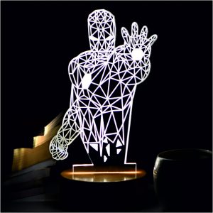 Iron Man 3D LED Acrylic Lamp