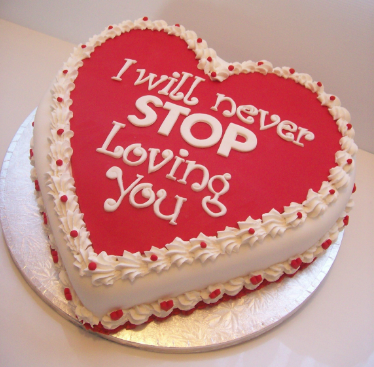 Love You Designer Coffee Cake