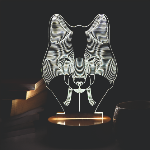 DOG 3D LED Acrylic Lamp
