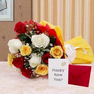 Mix Roses With Greetings