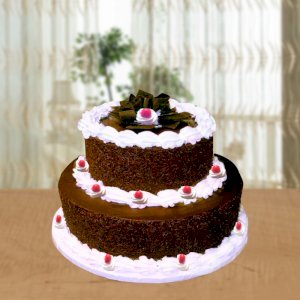 2 Tier Black forest cake
