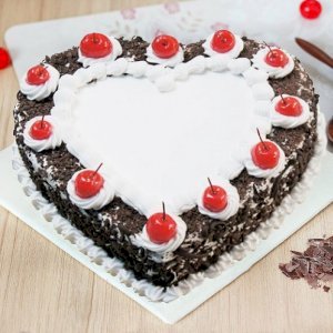 Black Forest Heart Cake