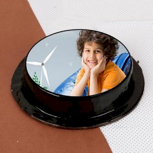 Truffle Round Photo Cake