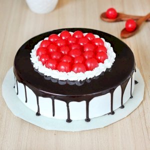 Cherry Loaded Black Forest Cake