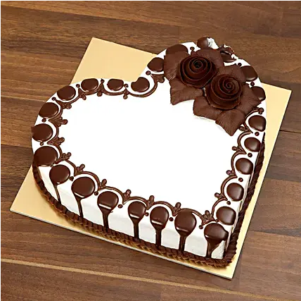 Heart Shaped Chocolate Cake