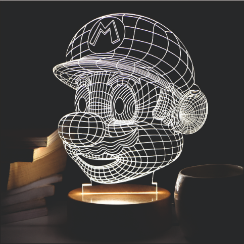 MARIO 3D LED Acrylic Lamp