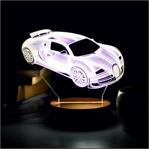 Buggati Veyron 3D LED Acrylic Lamp