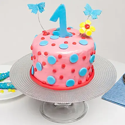 Special 1st Birthday Strawberry Cake