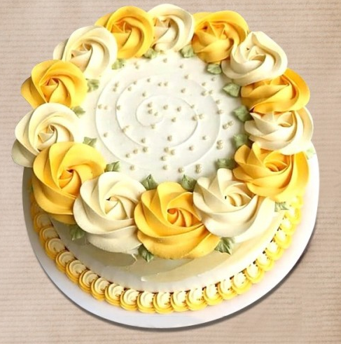 Floral Pineapple Cake