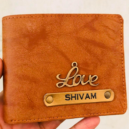 Personalised Orange Men Wallet