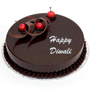 Happy Diwali Chocolate Cream Cake