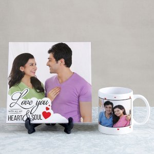 Lovely Personalised Tile and Mug